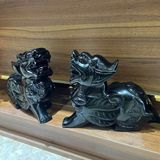  Tượng Tỳ Hưu Ngọc Onyx Đen 27.5cm 
