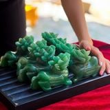  Tượng Tỳ Hưu Thạch Anh Xanh 