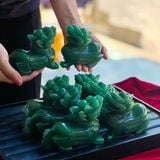  Tượng Tỳ Hưu Thạch Anh Xanh 