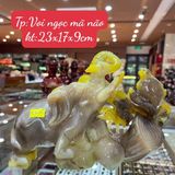  Tượng Voi Ngọc Mã Não 17cm 