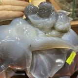  Tượng Voi Phú Quý Ngọc Mã Não 