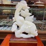  Tượng Voi Ngọc Onyx Trắng 