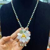  Vòng Cổ Ngọc Cẩm Thạch Phỉ Thúy "Hoa Khai Đón Lộc" 