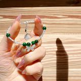  Vòng Tay Đá Tự Nhiên Mix Charm Bạc Hồ Điệp 