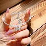  Vòng Tay Đá Tự Nhiên Mix Charm Bạc Hồ Điệp 