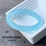  Vòng Tay Chalcedony Xanh Dương Nguyên Khối 