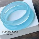  Vòng Tay Chalcedony Xanh Dương Nguyên Khối 