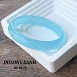  Vòng Tay Chalcedony Xanh Dương Nguyên Khối 