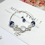  Vòng Tay Kianite Mix Moonstone Charm Bạc 