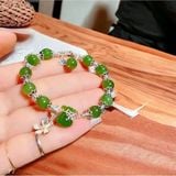  Vòng Tay Đá Mix Túi Tiền Charm Bạc 