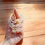  Vòng tay Moonstone mix Charm vàng 