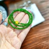  Vòng Tay Diopside mix Sen Vàng 24k 
