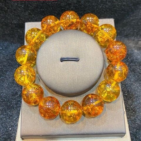 Vòng Hổ Phách Bao Thể 15.7mm