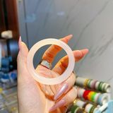  Vòng Tay Khối Ngọc Onyx Trắng 