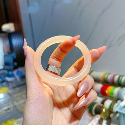 Vòng Tay Khối Ngọc Onyx Vàng Cam