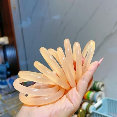 Vòng Tay Khối Ngọc Onyx Vàng Cam