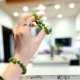  Vòng Tay Ngọc Bích Mix Túi Tiền Nơ Bạc 