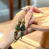  Vòng Tay Hồ Ly Mix Ngũ Điếu Thạch Anh Tóc Xanh 