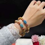  Vòng Tay San Hô Hóa Thạch 