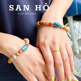  Vòng Tay San Hô Hóa Thạch 