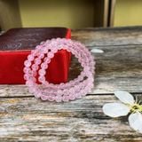  Chuỗi Vòng Tay Thạch Anh Hồng 6mm 