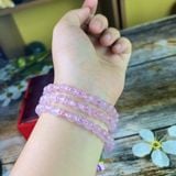  Chuỗi Vòng Tay Thạch Anh Hồng 6mm 