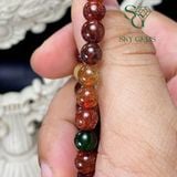  Vòng Tay Thạch anh Tóc Tam Tài Đơn 6.5mm 