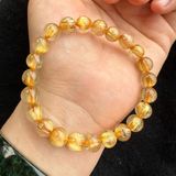  Vòng Tay Thạch Anh Tóc Vàng 8mm VIP 