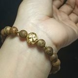  Vòng tay trầm hương rừng Nha Trang mix charm vàng 