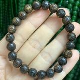 Vòng tay Trầm hương sánh chìm khắc lục tự đại minh chú 