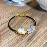  Vòng Tay Tỳ Hưu Moonstone Mix Ngũ Điếu 