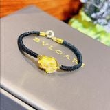  Vòng Tay Tỳ Hưu Thạch Anh Tóc Vàng Bọc Vàng 