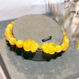  Vòng Tỳ Hưu Tóc Vàng Mix Bi Vàng 10k 