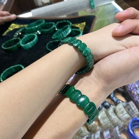 Vòng Tay Đá Khổng Tước Malachite