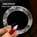  Vòng Thạch Anh Trắng Nguyên Khối 