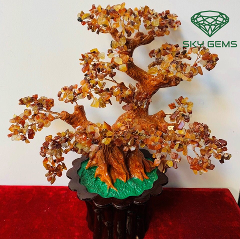  Cây tài lộc mã não đỏ M1 