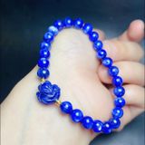  Vòng Tay Hồ ly kyanite mix Bi Vàng 10k 