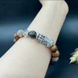  Vòng Tay Nam Đá Giông Bão mix Tỳ Hưu 