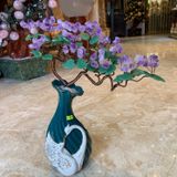  Cây tài lộc mầm tinh thể thạch anh tím 48x40 cm 