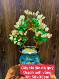  Cây tài lộc mầm tinh thể thạch anh Vàng vip 58x33 cm 
