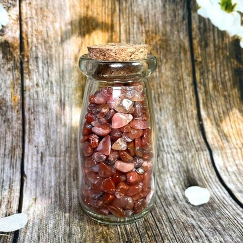  Bình đá vụn Mã não đỏ 