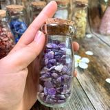  Bình đá vụn Thạch Anh tím 