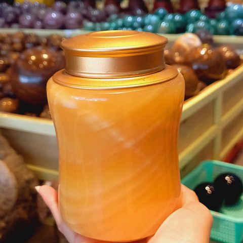 Hũ Đựng Trà Ngọc Hoàng Long 14cm