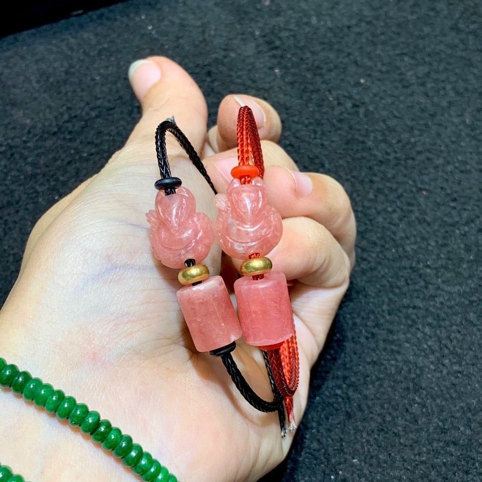  Lắc Tay Hồ Ly Mix Lu Thống Đào Hoa 