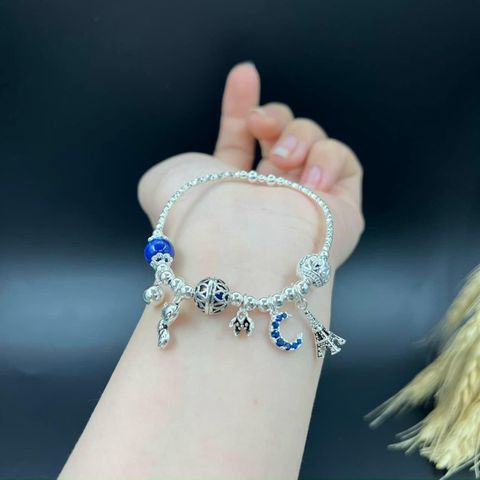 Vòng Tay Đá Kyanite Mix Charm Bạc