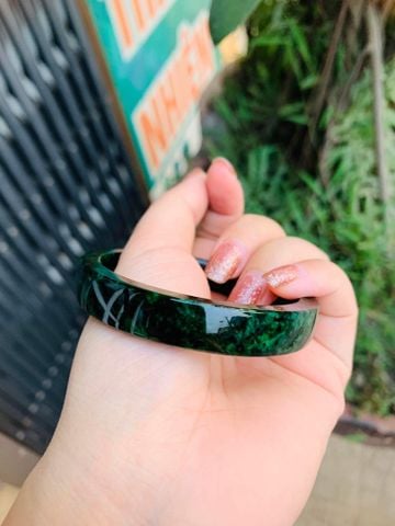 Vòng Tay Khối Ngọc Sơn Thủy Tự Nhiên