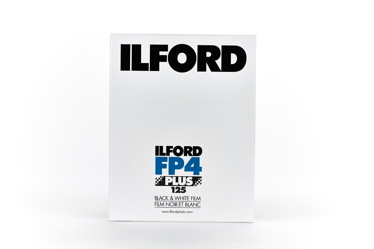  Ilford FP4 Plus Black and White Negative Film (4 x 5", 25 Sheets) 