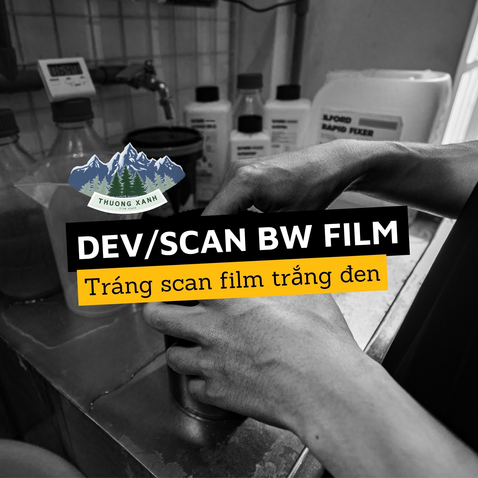  Tráng scan film BW 