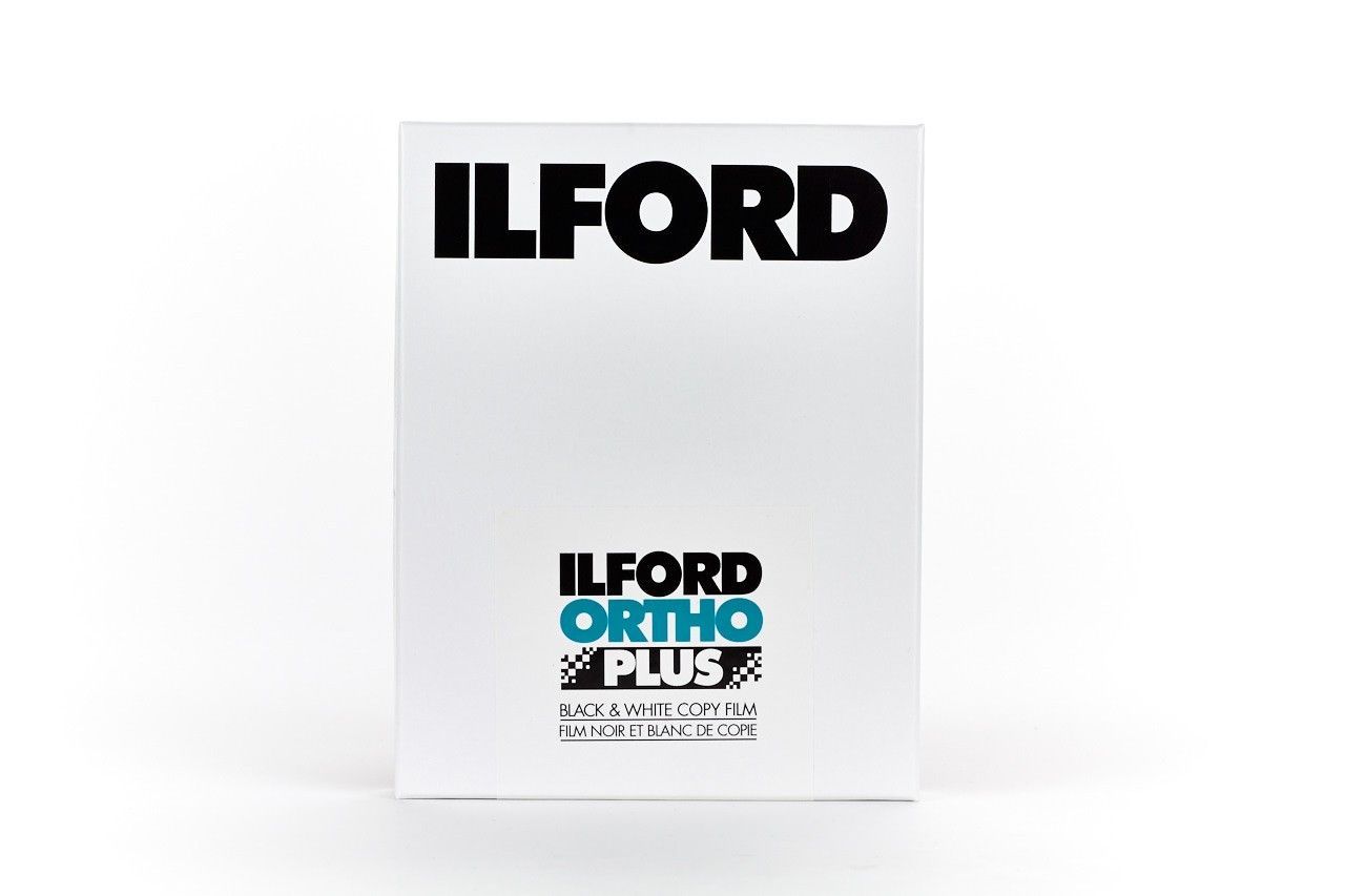  Ilford Ortho Plus Black and White Negative Film (4x5'', 25 Sheets) 