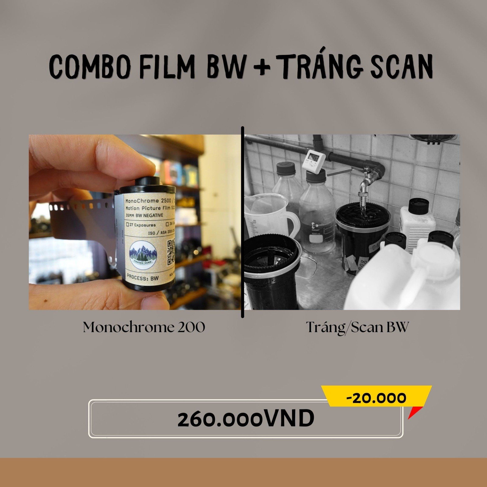  Combo BW Monochrome 